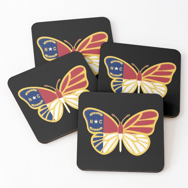 Item preview, State of North Carolina Flag Butterfly (Black) designed and sold by Gsallicat.