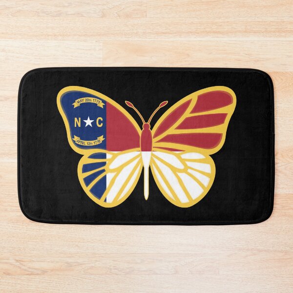 Item preview, State of North Carolina Flag Butterfly (Black) designed and sold by Gsallicat.
