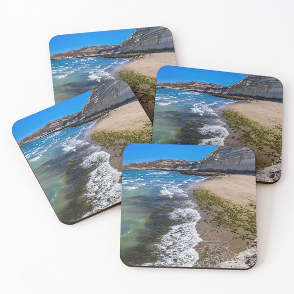Item preview, Beach In Puerto Piramides, Argentina designed and sold by Lyl Dil Creations.