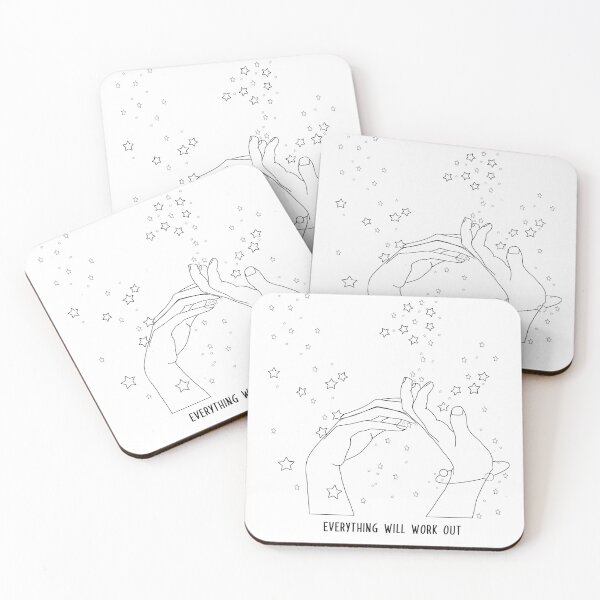 Item preview, Fine Line Minimalisitc Hands with Stars designed and sold by alienelle.