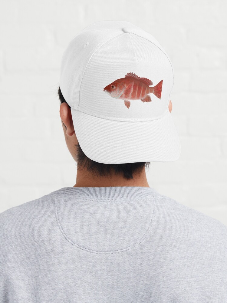 Red Snapper (Lutjanus campechanus) Cap for Sale by LeakyCanoeArt