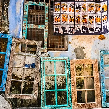 Artwork thumbnail, Colorful window frames by Lyl Dil Creations