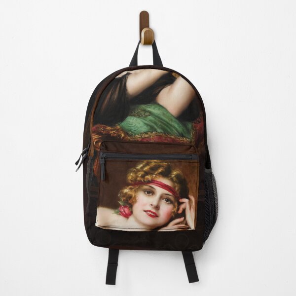 Portrait Of An Elegant Woman by Francois Martin-Kavel Classic Xzendor7 Old Masters Reproductions Backpack