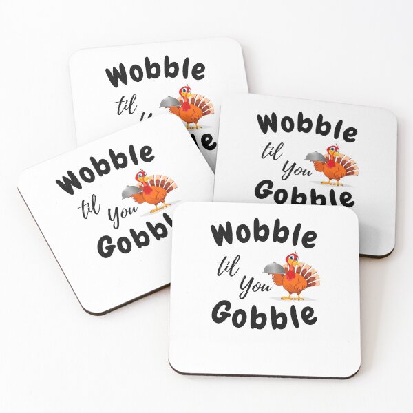 Item preview, Gobble Til You Wobble - Best Funny Turkey Gift for Thanksgiving Holiday in 2021 designed and sold by ArtistryPrint.