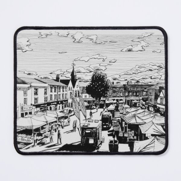Item preview, Bury St Edmunds Market Ink Sketch designed and sold by Tom Crittenden.
