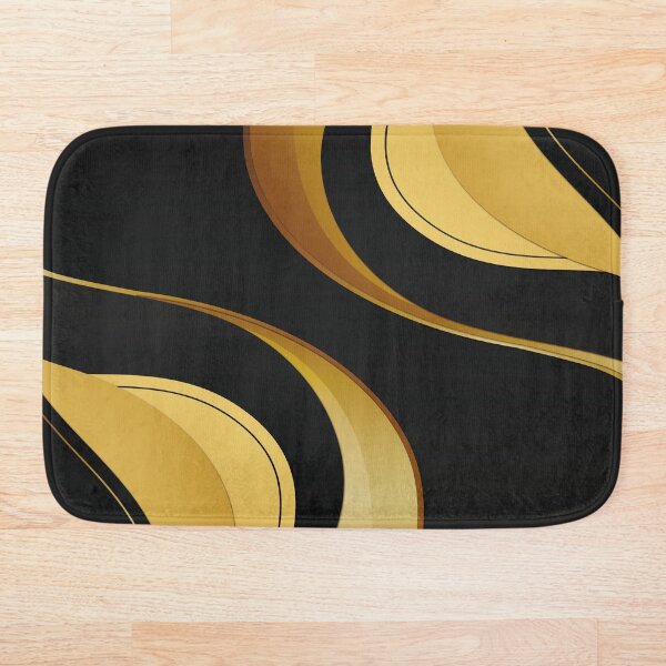 Artikelvorschau, Art-Deco-Muster in Gold und Schwarz entworfen und verkauft von ELHEJA.