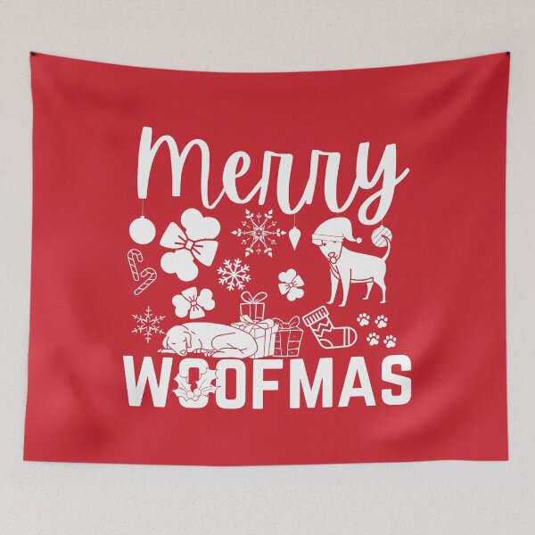 Item preview, Merry Woofmas Dog Merry Christmas Pun  designed and sold by Rainbows Rock.