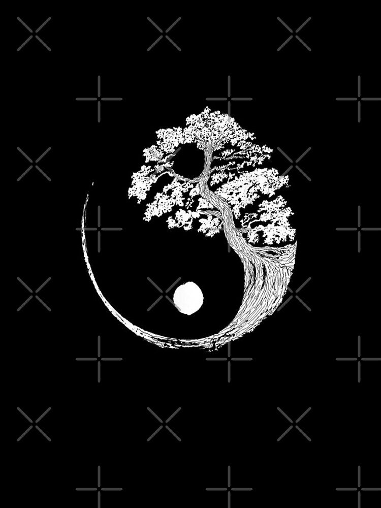 Yin Yang Bonsai Tree Japanese Buddhist Zen 