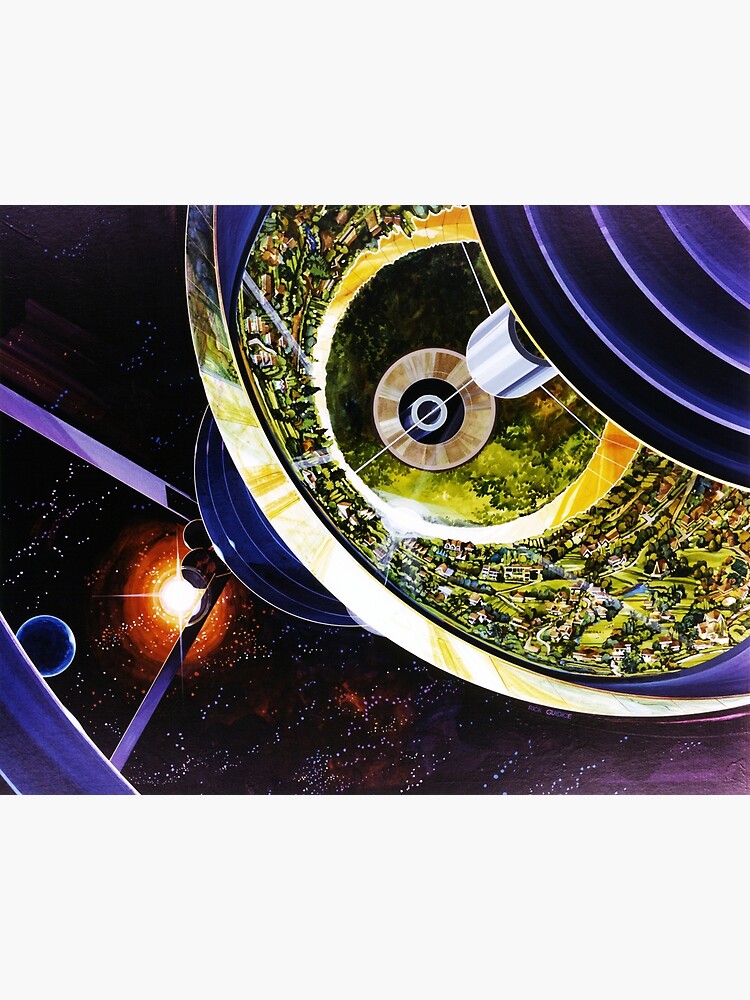 Disover NASA ARC Bernal Sphere Cutaway Art Premium Matte Vertical Poster