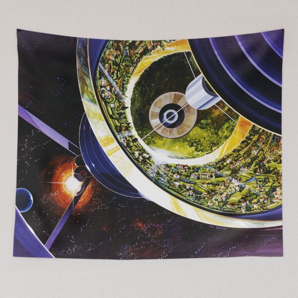 Item preview, NASA ARC Bernal Sphere Cutaway Art designed and sold by bobbooo.