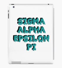 Sigma Alpha Epsilon Pi iPad Case/Skin