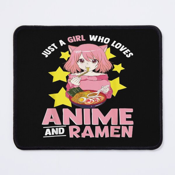 Item preview, Just A Girl Who Loves Anime and Ramen Bowl Japanese Noodles designed and sold by LMCHAHABE.