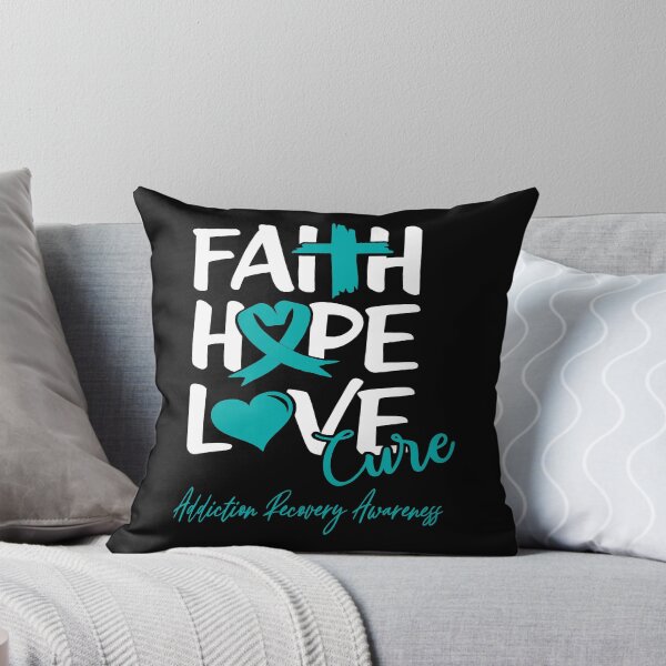 Item preview, Faith Hope Love Cure Addiction Recovery Awareness designed and sold by Grooffos.