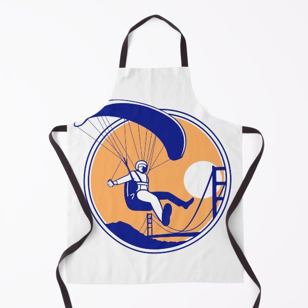 Item preview, Paraglider Paragliding With Golden Gate bridge in San Francisco California Retro Color designed and sold by patrimonio.