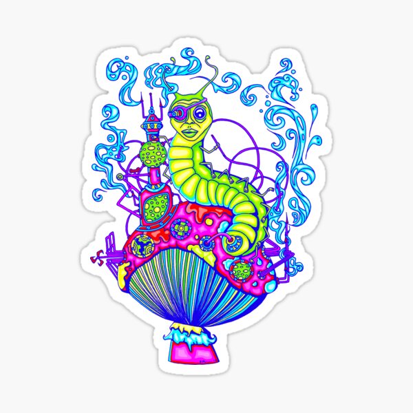 Artikel-Vorschau von Hooka Smoking Caterpillar Glow, designt und verkauft von Ogfx.