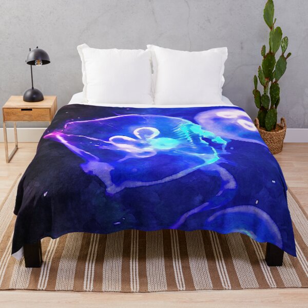Item preview, Moon Jellies Jellyfish Watercolor Painting designed and sold by Zurickdesigns.