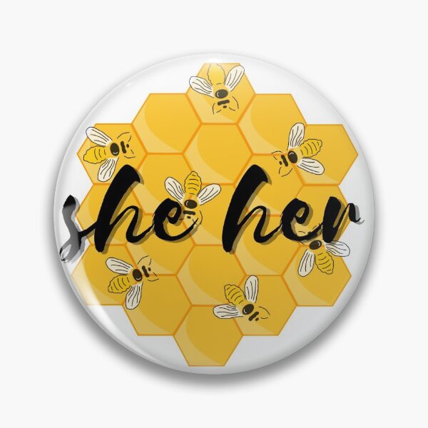 Item preview, She Her Bee Pronouns designed and sold by LyssaByssa.
