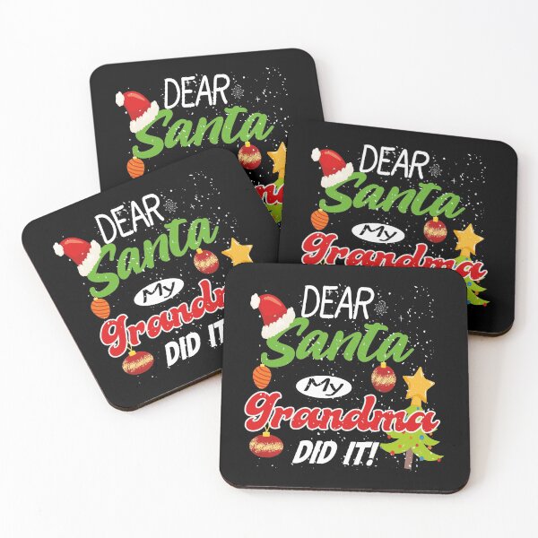 Item preview, Dear Santa My Grandma Did It Funny Christmas Gift Idea  designed and sold by justbejoker.