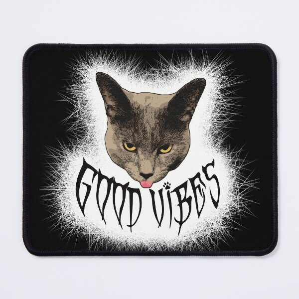 Item preview, Angry Cat Good Vibes designed and sold by J-and-M.