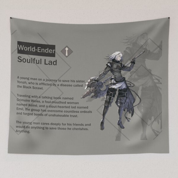 Item preview, The World-Ender - Soulful Lad (Nier Reincarnation) designed and sold by VelvetZone.