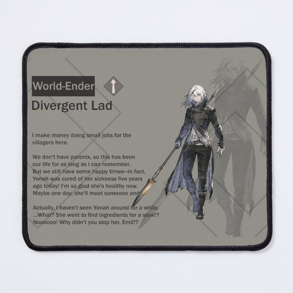 Item preview, The World-Ender - Divergent Lad (Nier Reincarnation) designed and sold by VelvetZone.
