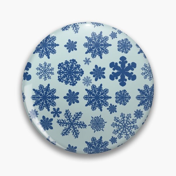 Item preview, Winter Theme Snowflake Pattern in Blue designed and sold by LiveAesthetic.