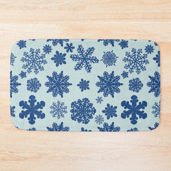 Item preview, Winter Theme Snowflake Pattern in Blue designed and sold by LiveAesthetic.