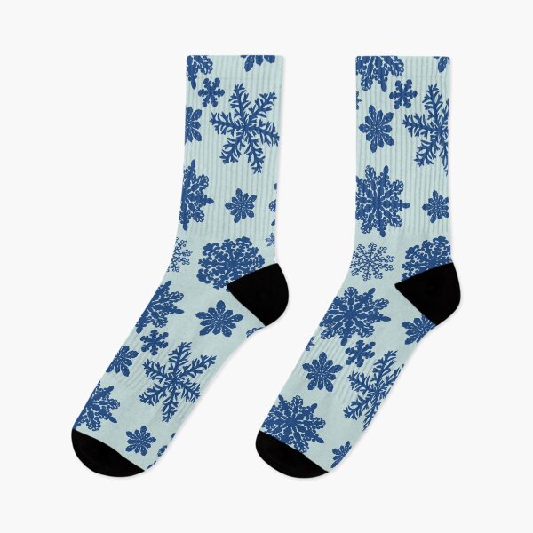 Item preview, Winter Theme Snowflake Pattern in Blue designed and sold by LiveAesthetic.