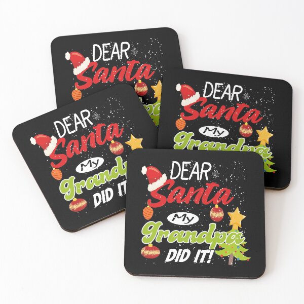 Item preview,  Dear Santa My Grandpa Did It Funny Christmas Gift Idea  designed and sold by justbejoker.