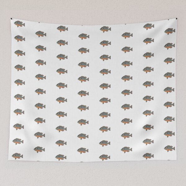 Item preview, Longear Sunfish (Lepomis megalotis) designed and sold by LeakyCanoeArt.