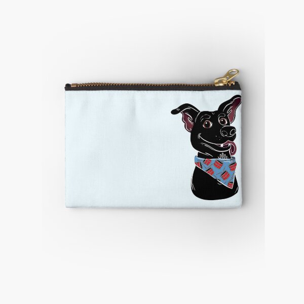 Item preview, Black Smiley Dog with Bandana designed and sold by inkohitpsd.