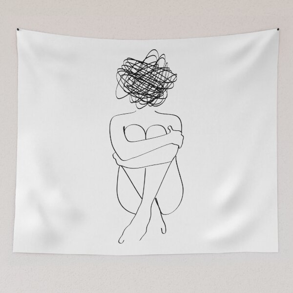 Item preview, One Line Art Woman designed and sold by Tinteria.