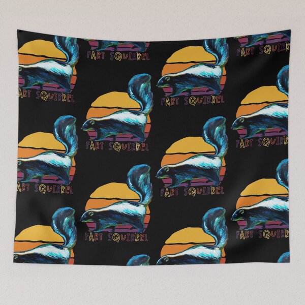Item preview, Funny Skunk Fart Squirrel by Robert Phelps designed and sold by RobertPhelpsArt.