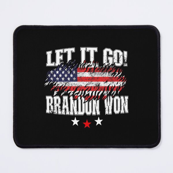 Item preview, Let It Go Brandon Won Funny Pro Biden US Flag designed and sold by Zulfiqqar.