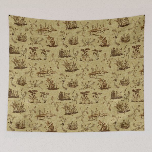 Item preview, Frog Toile (Brown on brown) designed and sold by Vincent Briggs.