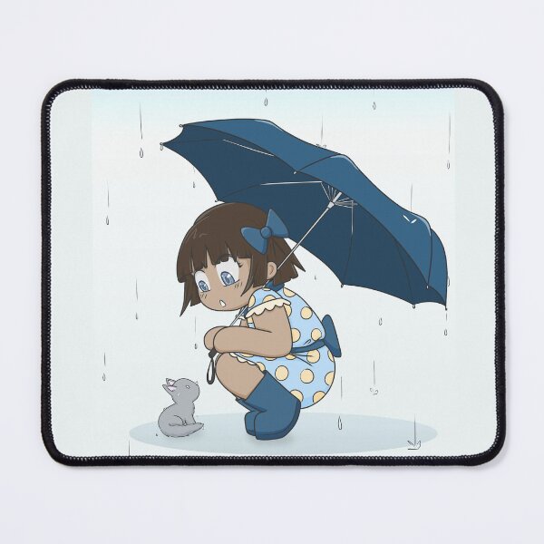 Item preview, Chibi Girl and Kitty Sharing an Umbrella designed and sold by kabocha-chan.
