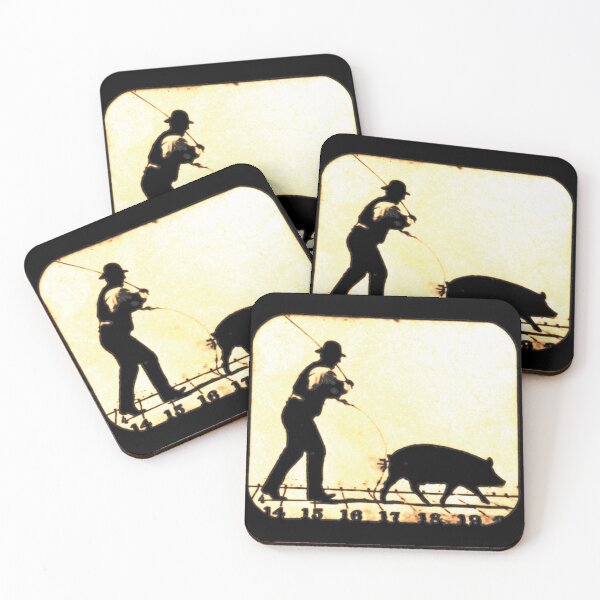 Item preview, Trotting Pig. From a series of photos of motion by Eadweard Muybridge designed and sold by IXXIN.