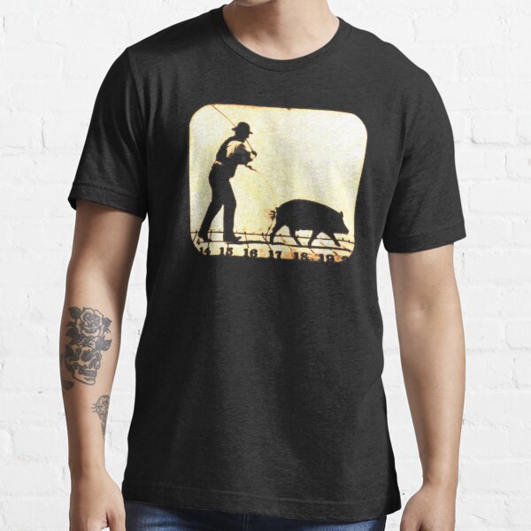 Trotting Pig. From a series of photos of motion by Eadweard Muybridge Essential T-Shirt