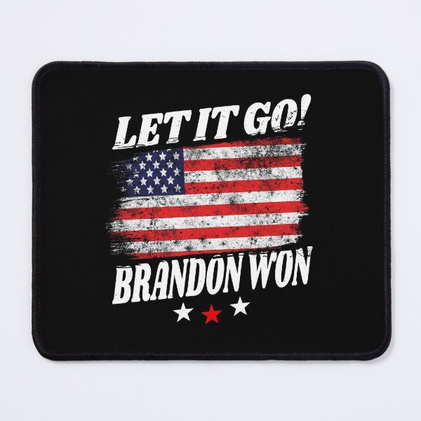 Item preview, Let It Go Brandon Won Funny Pro Biden US Flag Anti Trump designed and sold by Zulfiqqar.