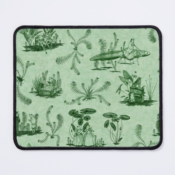 Item preview, Frog Toile (Green on green) designed and sold by Vincent Briggs.