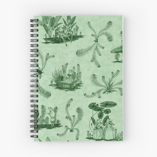 Item preview, Frog Toile (Green on green) designed and sold by Vincent Briggs.