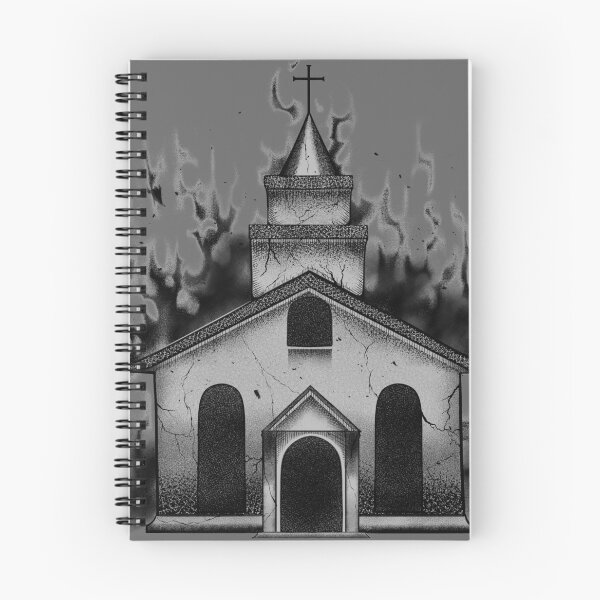 Item preview, Burning Church Black and White designed and sold by Kill-the-Host.