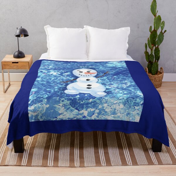 Item preview, Snow Happy Cute Adorable Snowman Watercolor Christmas Art designed and sold by Irina Sztukowski.