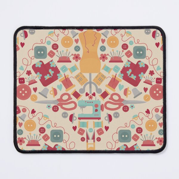 Item preview, Sewing Notions-For the Crafty Person In Your Life-Mid-Century Palette-Scallop sewing Notions Pattern designed and sold by Annette Chabidon Studio.