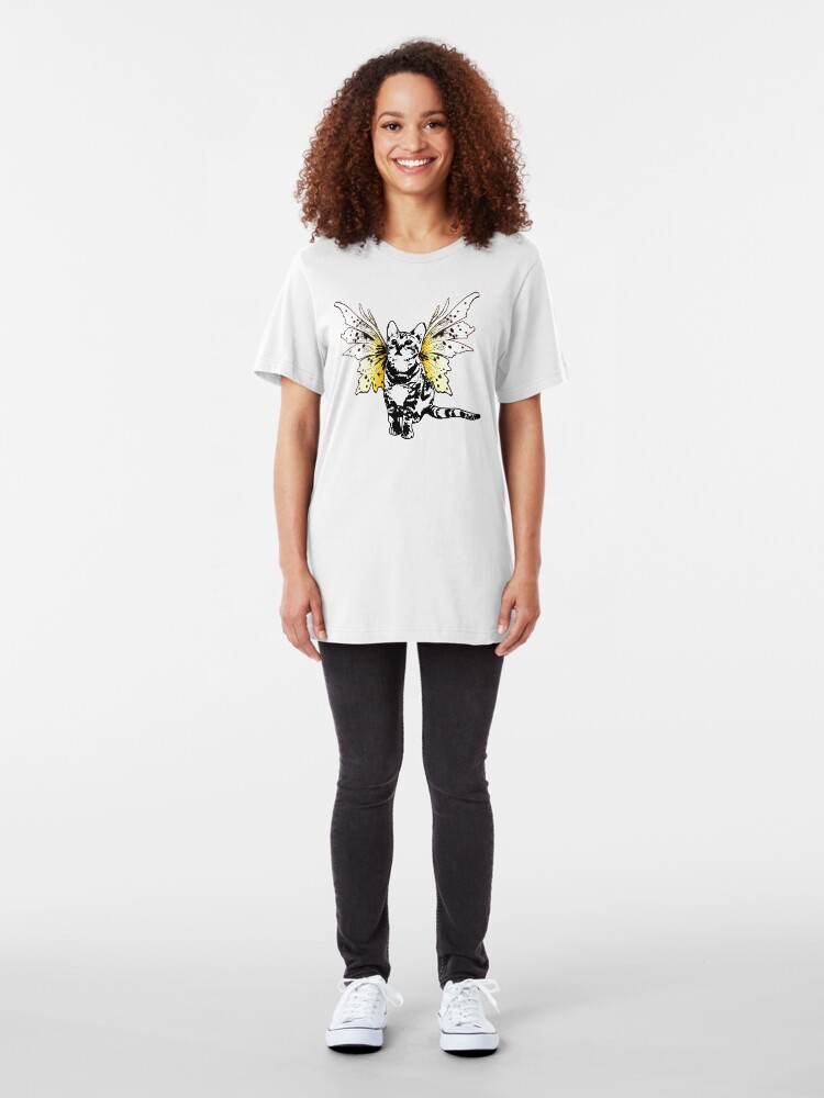 Alternate view of He's A Fairy Sweet Kitty Slim Fit T-Shirt