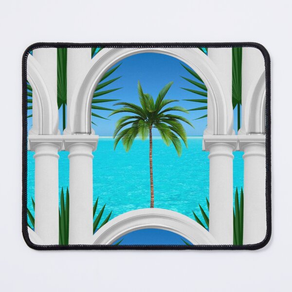 Item preview, Tropical,sea,palmleaf tree,Arch,arches,arcade,columns,statues,Italian style designed and sold by MariaMarinova.