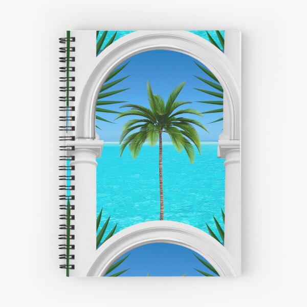 Item preview, Tropical,sea,palmleaf tree,Arch,arches,arcade,columns,statues,Italian style  designed and sold by MariaMarinova.