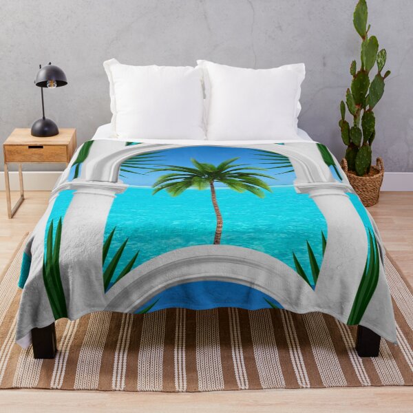 Item preview, Tropical,sea,palmleaf tree,Arch,arches,arcade,columns,statues,Italian style  designed and sold by MariaMarinova.