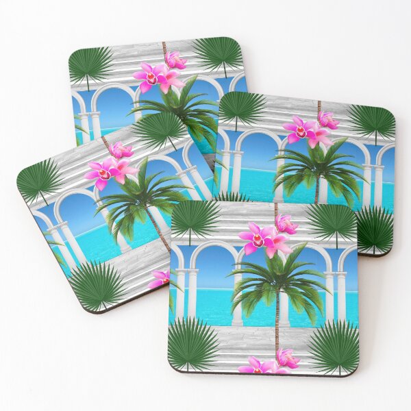 Item preview, Tropical,sea,palmleaf tree,Arch,arches,arcade,columns,statues,Italian style  designed and sold by MariaMarinova.