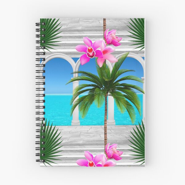 Item preview, Tropical,sea,palmleaf tree,Arch,arches,arcade,columns,statues,Italian style  designed and sold by MariaMarinova.